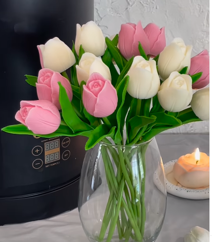 How to Make a Stunning Tulip Bouquet at Home Using a ToAuto Wax Melter?