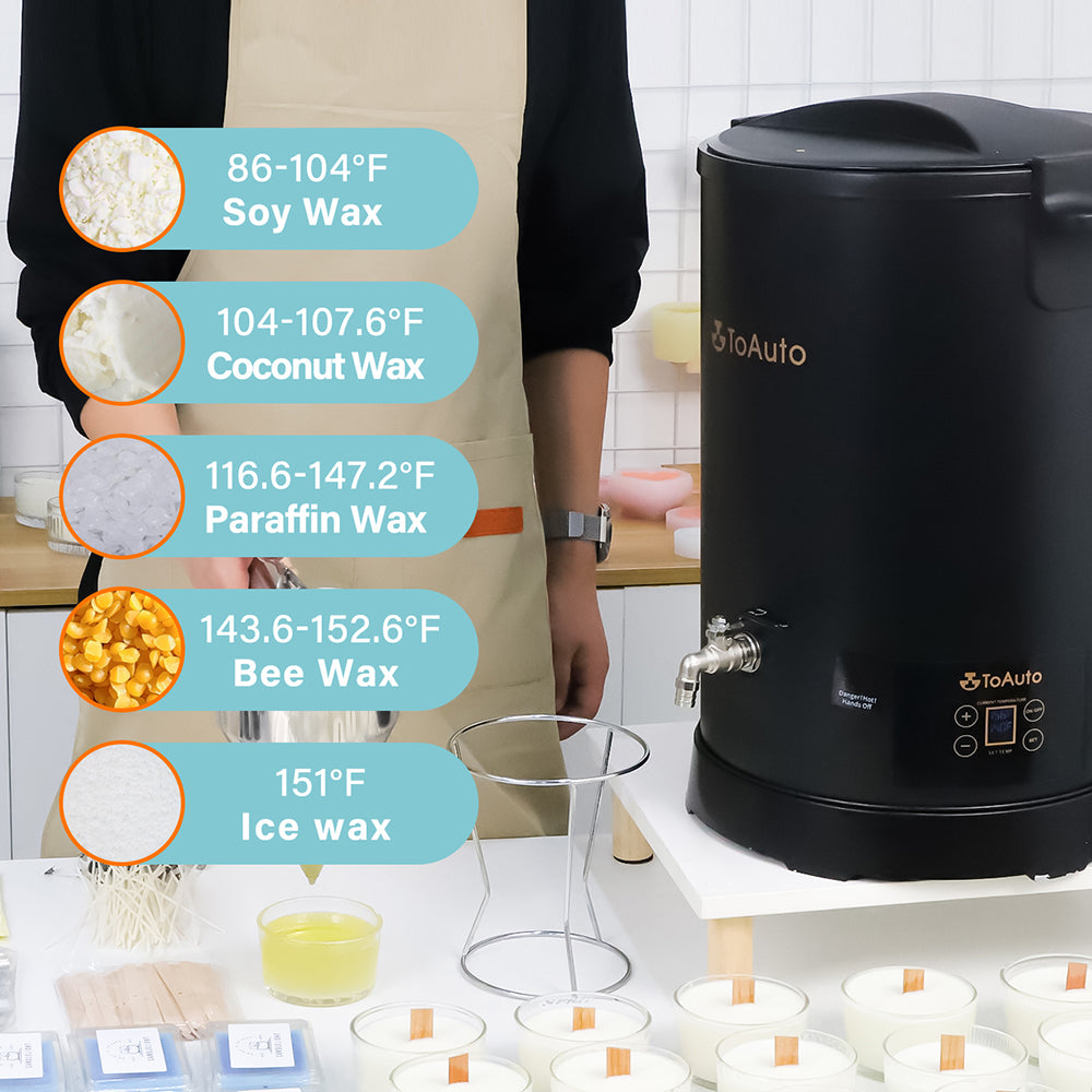 large electric wax melter with temperature control