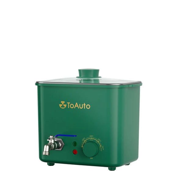 ToAuto 8LB 4L Wax Melter - front view with digital display and bottom-drain spout