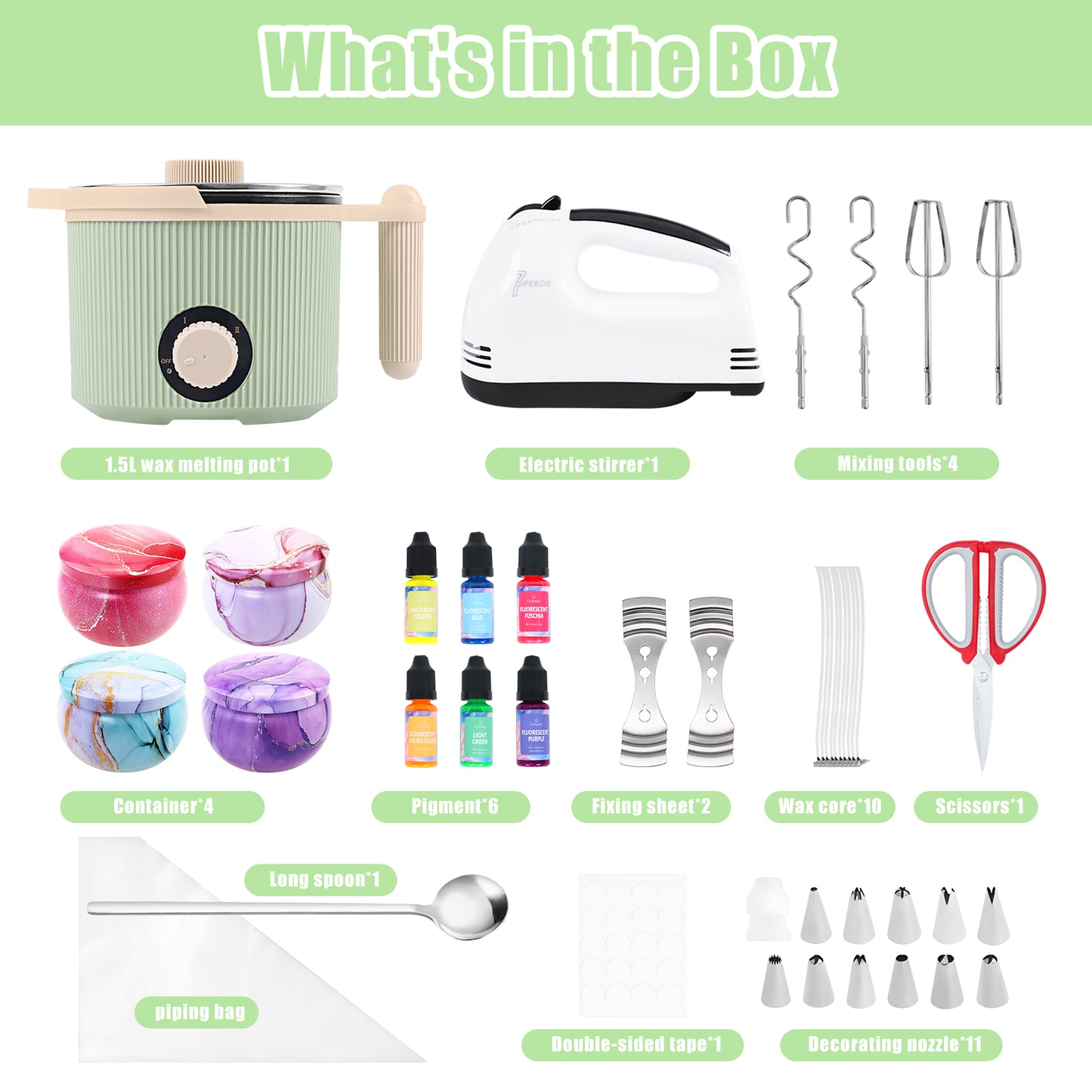 TOAUTO Candle Making and Decorating Kit