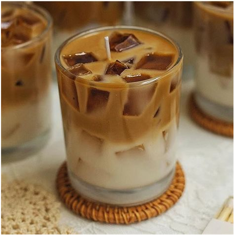 How to Make an Iced Coffee Latte Candle