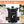 Black candle-making machine with jars of wax and candles on a white background
