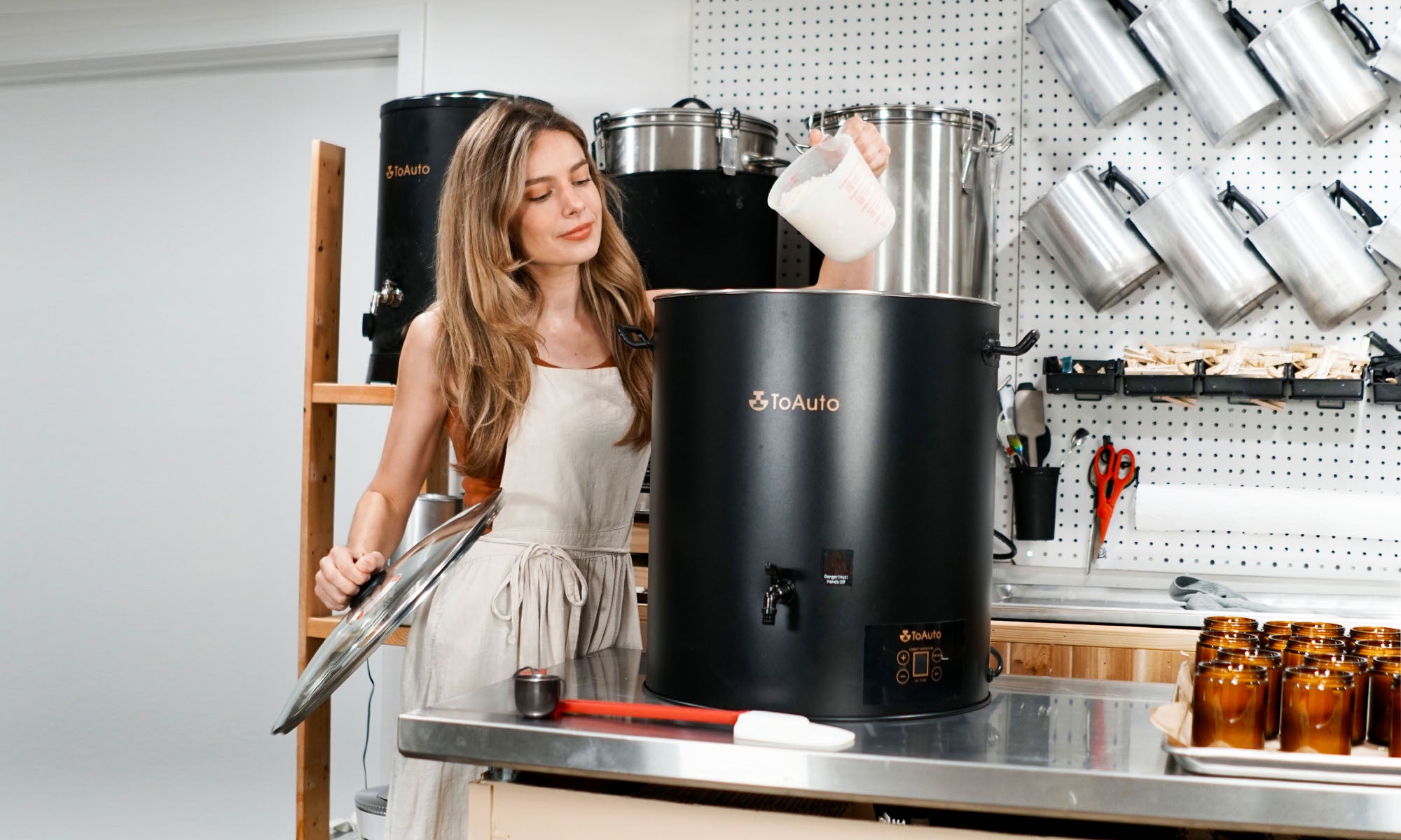 TOAUTO 1.5 Liter Wax Melting Pot – Purple, Electric Warmer For Candle Making & Wax Melts