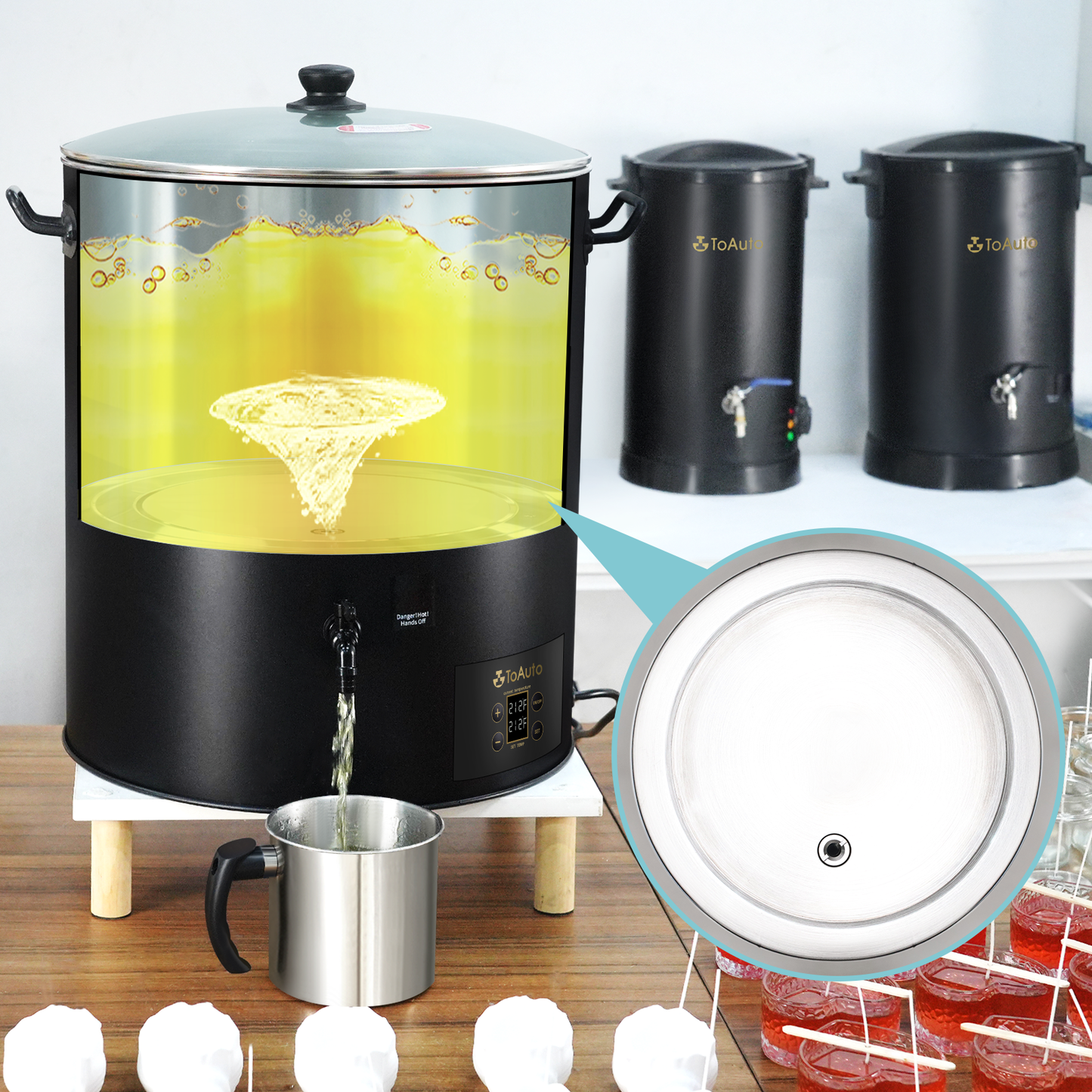 ToAuto 66LB(30L) Wax Melter for Candles