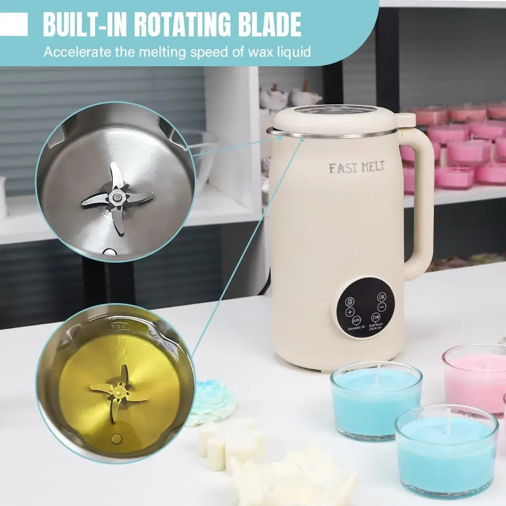 TOAUTO 1.2L Electric Wax Melter for DIY Candle Making