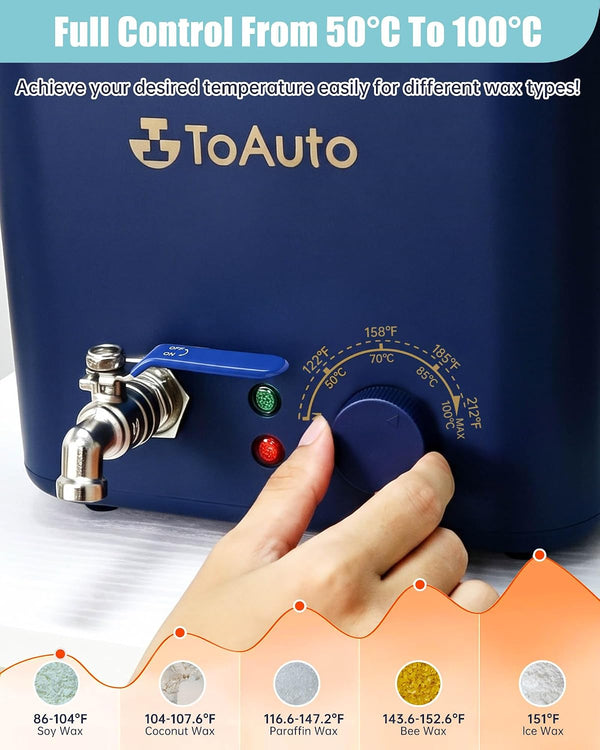 ToAuto 8Lbs Electric Wax Melter for Candle Making