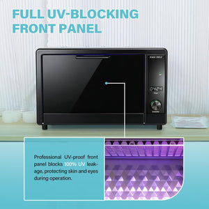ToAuto 10L UV Resin Curing Machine - resin craft pieces being cured inside the machine